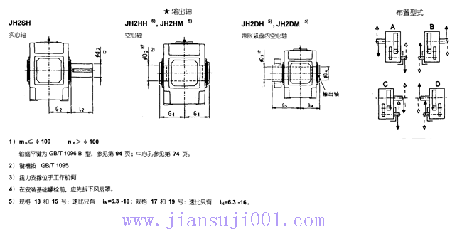 JH/B系列工業(yè)齒輪箱